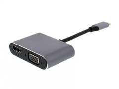 Adaptor USB-C 3.1 - HDMI 4K 30Hz si VGA 1080p 60Hz