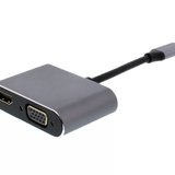 Adaptor USB-C 3.1 - HDMI 4K 30Hz si VGA 1080p 60Hz